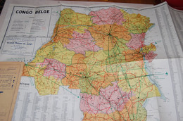 Carte  Administrative Congo Belge - Carte Geographique