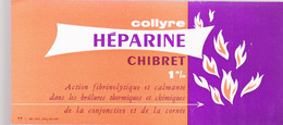 BUVARD  - COLLYRE HÉPARINE - CHIBRET - Produits Pharmaceutiques