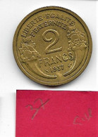 2 Francs  " Morlon"  1937  SUP - 2 Francs
