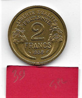 2 Francs  " Morlon"  1939  SPL - 2 Francs
