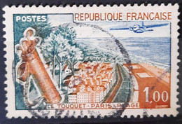 FRANCE - Variété - N°1355 - Ligne D'encadrement Sous Rép. Franç. évidée - Oblitéré (o) - Usados