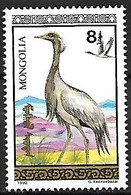 Mongolia - MNH ** 1992 :   Demoiselle Crane  -  Grus Virgo - Kranichvögel