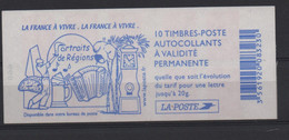 LOT 441- FRANCE CARNET N° 3744-  C3a  - CARRE NOIR    - Cote 50,00€ - Libretti