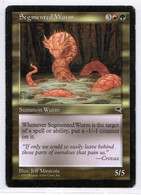 MAGIC The GATHERING  "Segmented Wurm"---TEMPEST (MTG--148-2) - Other & Unclassified