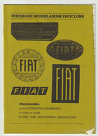 Federatie Nederlandse FIAT-clubs 1986 - Auto/moto