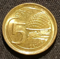 SINGAPOUR - SINGAPORE - 5 CENTS 2013 - KM 345 - Singapour