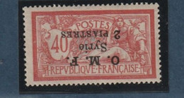 Syrie N° 68d Surcharge Renversé - Unused Stamps