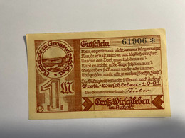 Allemagne Notgeld Grosz Wirschleben 1 Mark - Sammlungen