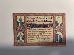 Allemagne Notgeld Patschkau 10 Pfennig - Collections