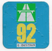 Autobahnvignette Schweiz 1992 - Plaques D'immatriculation