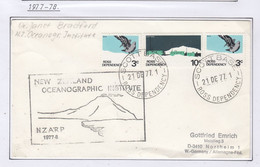 Ross Dependency Scott Base 1977 NZ Oceonographic Institue Ca Scott Base 21 DE 77 (SC148A) - Storia Postale