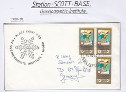 Ross Dependency Scott Base 1980 NZ Oceonographic Institue Ca Scott Base 15 NO 80 (SC148B) - Covers & Documents