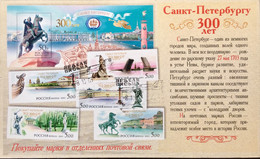 RUSSIA 2003, AEROPLANE PICTURE DATED CANCELLATION POSTLY ISSUED PICTURAL CARD ,HORSE,VIEWS OF MOSCOW , MONUMENT, BRIDGE, - Lettres & Documents