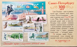 RUSSIA 2003, AEROPLANE PICTURE DATED CANCELLATION POSTLY ISSUED PICTURAL CARD ,HORSE,VIEWS OF MOSCOW , MONUMENT, BRIDGE, - Cartas & Documentos