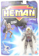 Vintage ACTION FIGURE HE-MAN AND THE MASTERS OF THE UNIVERSE: Optikk Rare MOC On CARD - MOTU -Original Mattel 1988-90 - Action Man