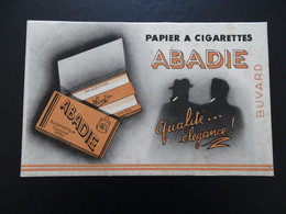 ABA-B02 -  Buvard – Papier à Cigarettes – ABADIE – Quelques Rousseurs - Format 21x13,5 - Voir Scans - Tabaco & Cigarrillos