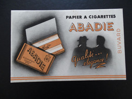 ABA-B04 -  Buvard – Papier à Cigarettes – ABADIE – Quelques Rousseurs - Format 21x13,5 - Voir Scans - Tabaco & Cigarrillos