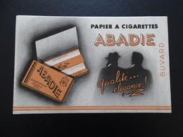 ABA-B08 -  Buvard – Papier à Cigarettes – ABADIE – Quelques Rousseurs - Format 21x13,5 - Voir Scans - Tabak & Cigaretten