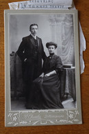 Cabinet RUSSIE IMPERIALE  Le Couple 1909 Par CHARLES à Saint Petersbourg  Avec Calque Imprimé - Oud (voor 1900)