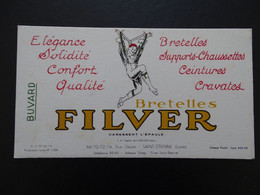 FIL-F01 - Buvard – Bretelles FILVER – Bretelles, Supports-Chaussettes, Ceintures, Cravates - Format 20,8x11,- Voir Scans - Textile & Vestimentaire