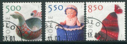 NORWAY 2001 Handicrafts Definitive Perforated 12¾ Used.  Michel 1389-91A - Usati