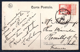 111 Op Postkaart Gestempeld HACHY - COBA 15 Euro - 1912 Pellens