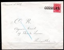 138 Op Brief Gestempeld (griffe) GOSSELIES - 1915-1920 Albert I