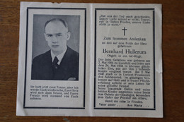 Faire Part Mortuaire Soldat Allemand Obgefr BERNARD HULLERUM WWII Tombé 2/05/1945 Poche De LORIENT - 1939-45