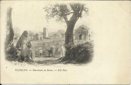 Delcampe - TLEMCEN , Marabouts En Ruine , Carte Précurseur ; تليمسين ، المرابط في الأنقاض ، خريطة السلائف , µ - Tlemcen