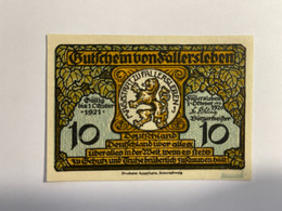 Allemagne Notgeld Fallersleben 10 Pfennig - Collections