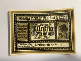 Allemagne Notgeld Freiburg 50 Pfennig - Verzamelingen