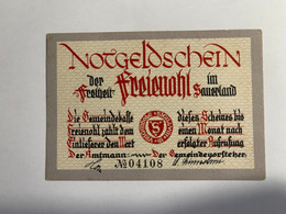 Allemagne Notgeld Freienohl 50 Pfennig - Collections