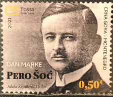 Montenegro, 2021, Day Of The Stamp - Yugoslav PTT Minister Pero Soc, 1884-1966 (MNH) - Montenegro