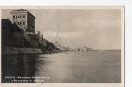 ANZIO - PENSIONE STELLA MARIS E PANORAMA DI NETTUNO  - F.P. - STORIA POSTALE - Cafés, Hôtels & Restaurants