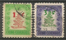 CUBA YVERT NUM. 381/382 SERIE COMPLETA USADA - Usados