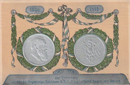 AK Prinz Luitpold Regent Von Bayern - 25. Regierungs-Jubiläum - Reliefdruck - 1911 (59454) - Royal Families