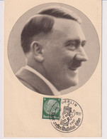 Mi. 516 Auf Fotokarte Hitler, Berlin/SST Staatstreffen Mussolini - Hitler, 27.8.37 - Lettres & Documents