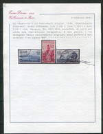 REGNO 1936 ORAZIO SERIE CPL. P.O. 8 V. CENTRATA ANNULLI ORIGINALI LUSSO C. DIENA - Used