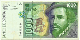 ESPAÑA - 1000 Pesetas - 12.10.1992 ( 1996 ) - Pick 163 - Serie 5U - Hernan Cortes / Francisco Pizarro - 1.000 - [ 6] Gedenkausgaben