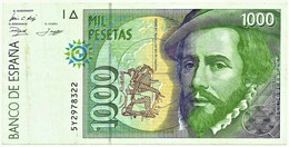 ESPAÑA - 1000 Pesetas - 12.10.1992 ( 1996 ) - Pick 163 - Serie 5Y - Hernan Cortes / Francisco Pizarro - 1.000 - [ 6] Emissions Commémoratives