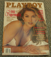 Playboy 1996 Pin-up, 28X21cm-Music Supermodels, Playmate: Center Page Shauna Sand California USA 56.5X28cm,74 Pages - Photography