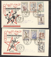 0le  0180  -   Maroc  :  Yv  413-20  (o)  FDC - Marokko (1956-...)
