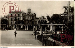 FOTOPOSTAL  MELILLA DETAILLE DEL PARQUE HERNANDEZ - Melilla