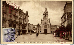 MELILLA PLAZA DE MENDEZ PELAYO IGLESIA DEL SAGRADO CORAZON - Melilla