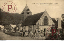 27 - NASSANDRES - L'Eglise Et Le Monument Aux Soldats - Pont-de-l'Arche