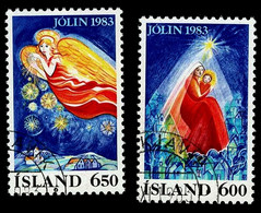 1983 Christmas Mi:IS 608 - 609 Sn:IS 582 - 583 Yt:IS 561 - 562 Sg:IS 637 - 638 - Used Stamps