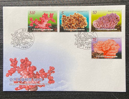 FDC Taiwan 2014 Corals Stamps (I) Coral Ocean Sea Marine Life Fauna - FDC