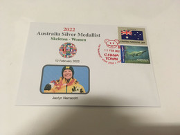 (1 G 26) Beijing 2022 Olympic Winter Games - Australia Silver Medal - Jaclyn Narracott - Invierno 2022 : Pekín