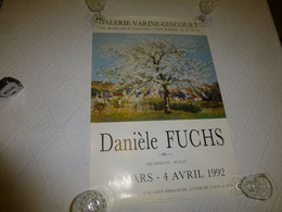 Affiche Danièle Fuchs Galerie Varine Gincourt 1992, 40x60 ; R16 - Afiches