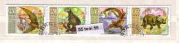 2003 DINOSAURS 4v.- Used/oblitere (O)  BULGARIA / BULGARIE - Oblitérés